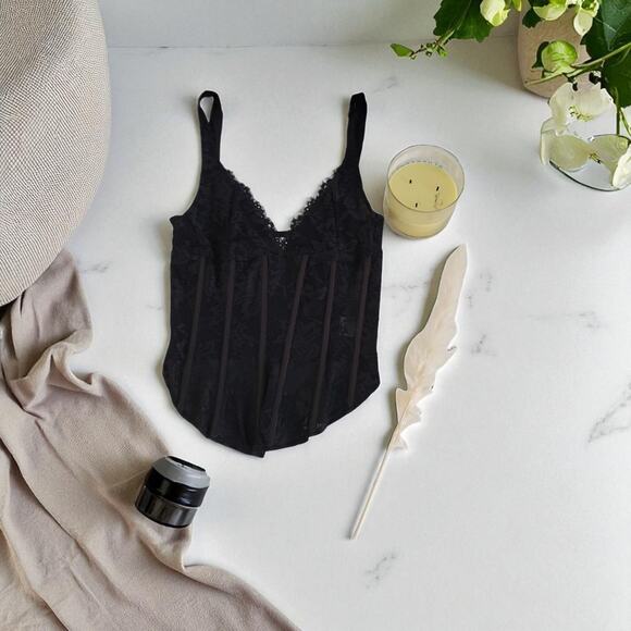 Meshki Women’s Black Sexy Corset Whimsy Gothic Regency Wired XS - Picture 2 of 11